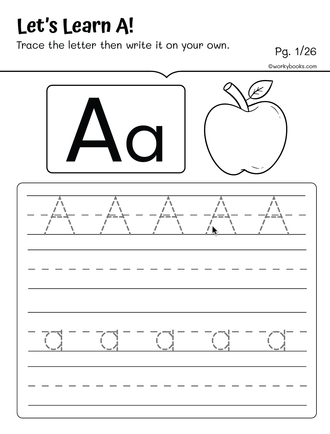 Alphabet Tracing Worksheets Upper and lowercase| Workybooks ...